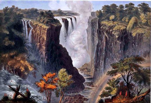 Victoria Falls — Thomas Baines, 1865
