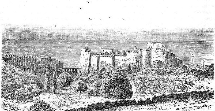 View of Trebizond by Heinrich Barth, 1858, drawn at Trabzon, Turkey