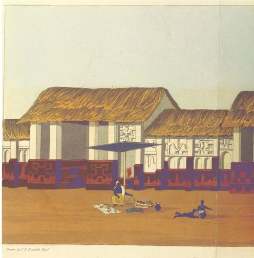 Adam Street, Kumasi — Thomas Edward Bowdich, 1819