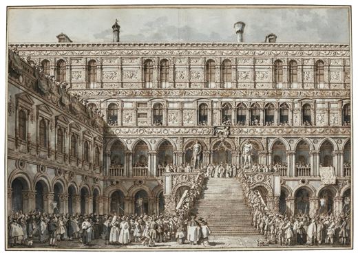The Scala dei Giganti — Canaletto, 18th century
