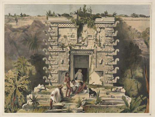 Gateway of the Great Teocalli, Uxmal — Frederick Catherwood, 1844