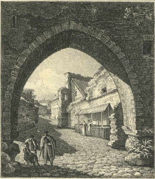 Porta de Sant Nicolau a Reval de Nikanor Chernetsov, 1829, dibuixat a Tallinn, Estònia