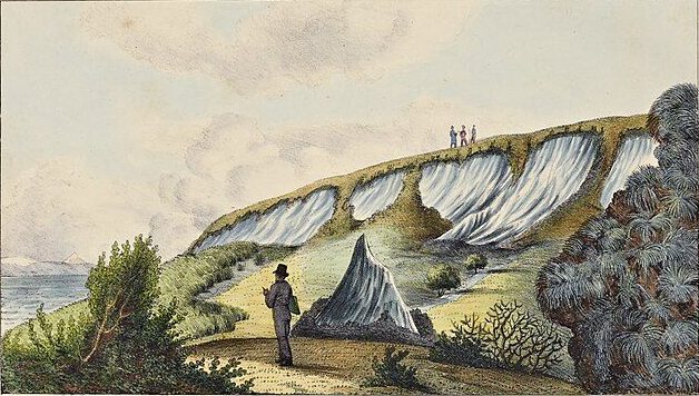 Ice in Kotzebue Sound by Louis Choris, 1816, drawn at Kotzebue Sound, Alaska