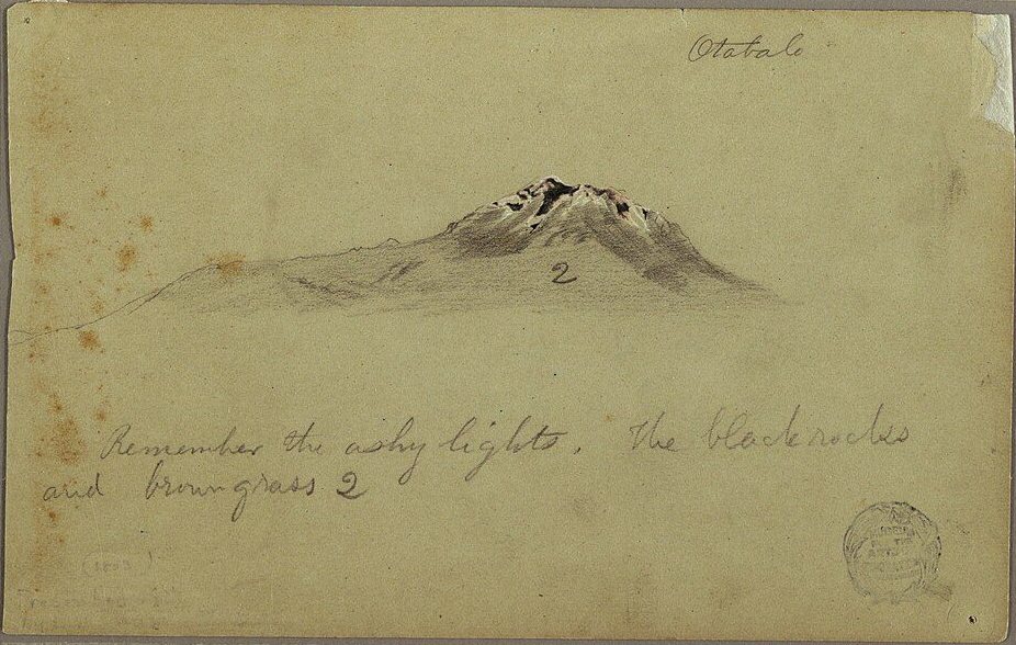 Peak of Cayambe near Otavalo by Frederic Edwin Church, 1853, drawn at Cayambe Volcano, Ecuador
