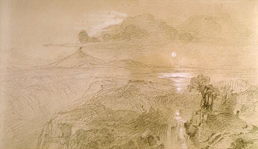 Study of Cotopaxi — Frederic Edwin Church, c. 1862