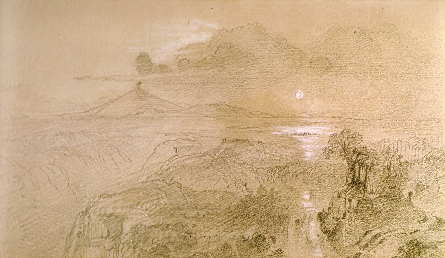 Study of Cotopaxi by Frederic Edwin Church, c. 1862, drawn at Cotopaxi volcano, Ecuador