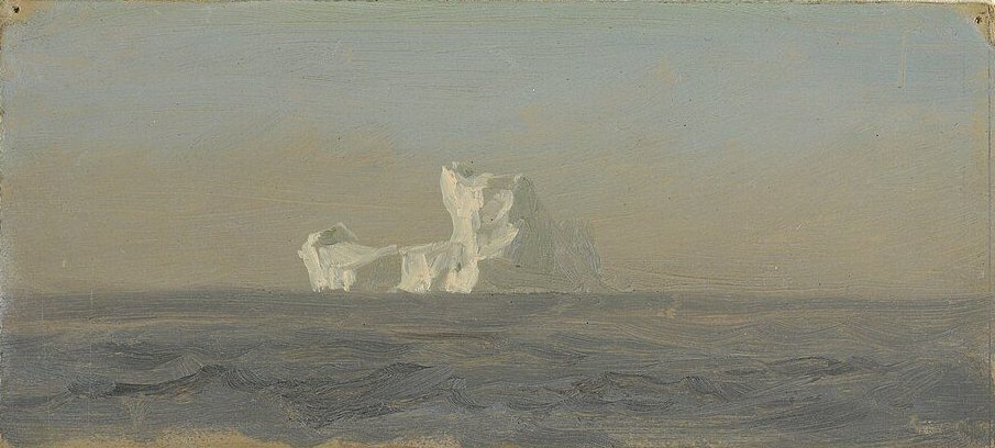Iceberg off Newfoundland by Frederic Edwin Church, June 1859, drawn at Newfoundland, Canada