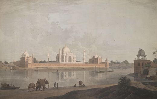The Taj Mahal, Agra — William Daniell, 1801