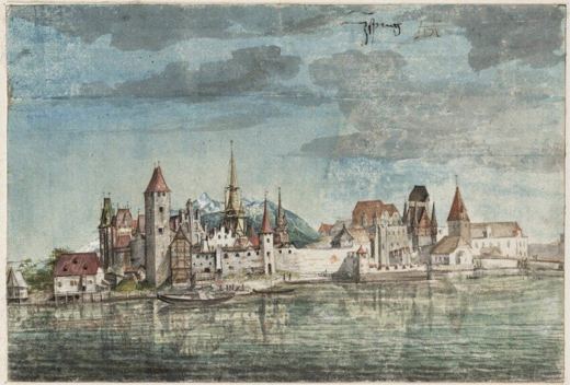 Innsbruck from the North — Albrecht Dürer, 1494