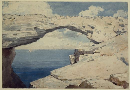 The Glass Window, Bahamas — Winslow Homer, c. 1885