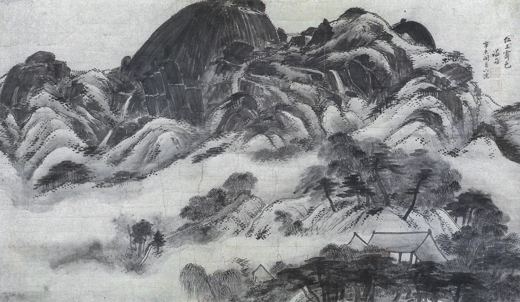 Clearing After Rain at Mount Inwang — Jeong Seon, 1751