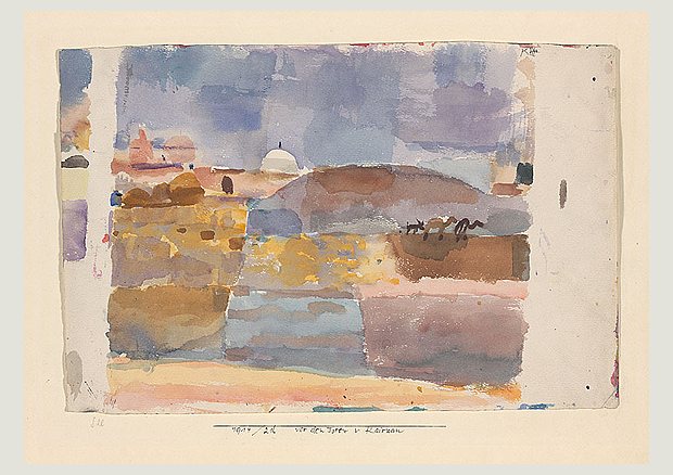 Before the Gates of Kairouan by Paul Klee, 1914, drawn at Kairouan, Tunisia