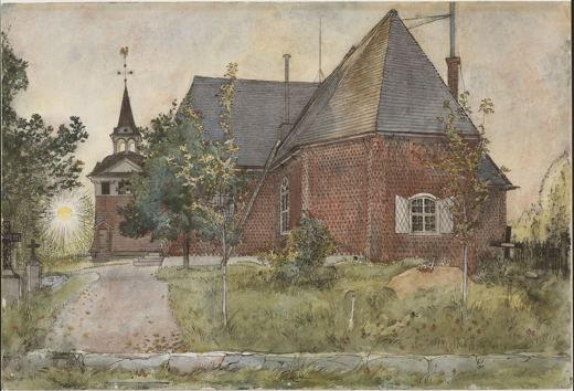 Old Sundborn Church — Carl Larsson, 1899