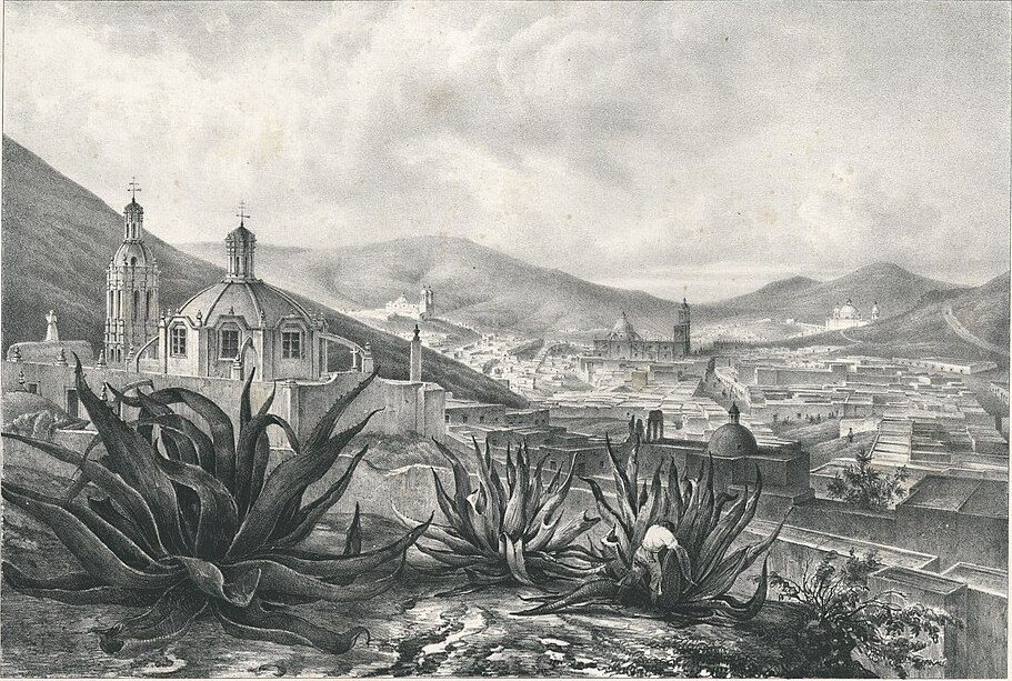 General View of Zacatecas by Carl Nebel, 1836, drawn at Zacatecas, Mexico