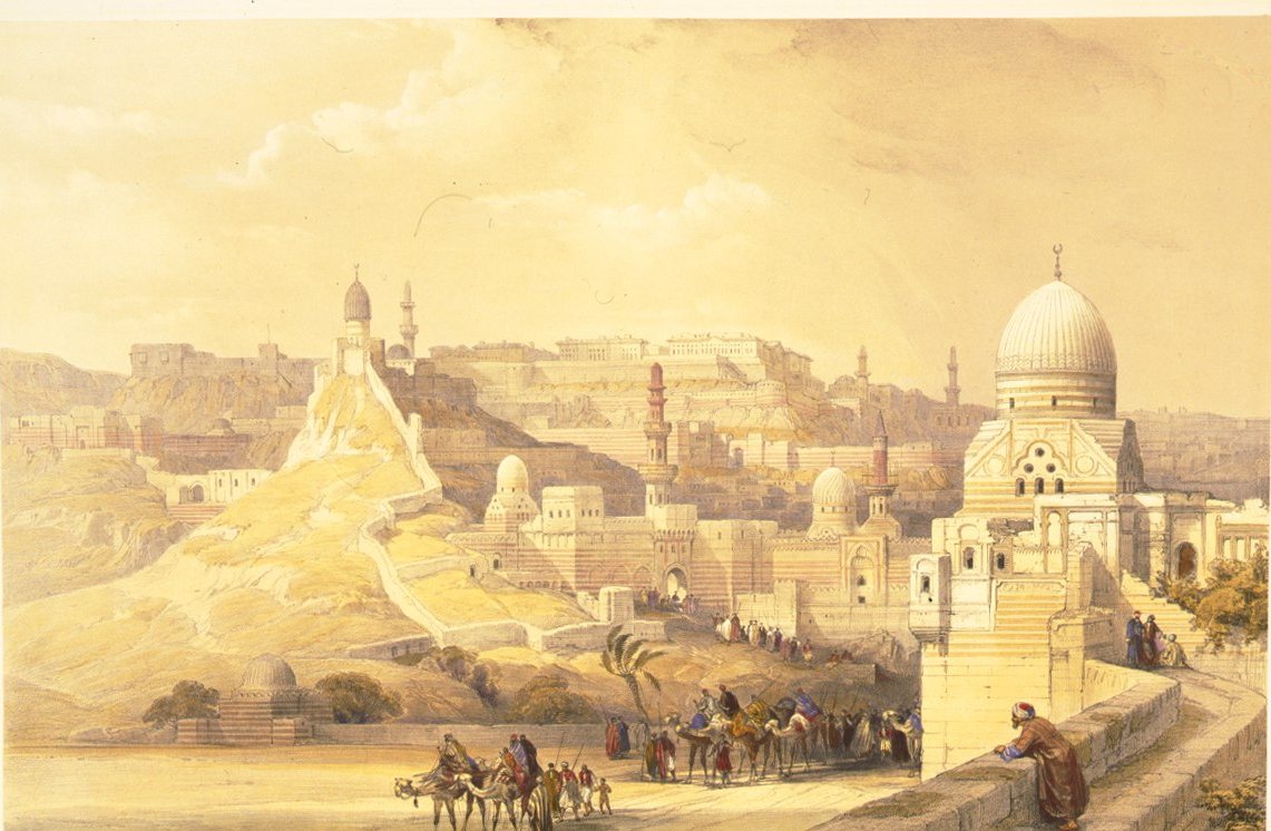 The Citadel of Cairo by David Roberts, 1846, drawn at Citadel of Saladin, Cairo
