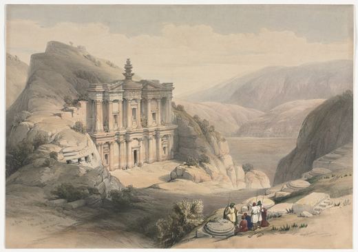 Ad Deir, Petra — David Roberts, 1839