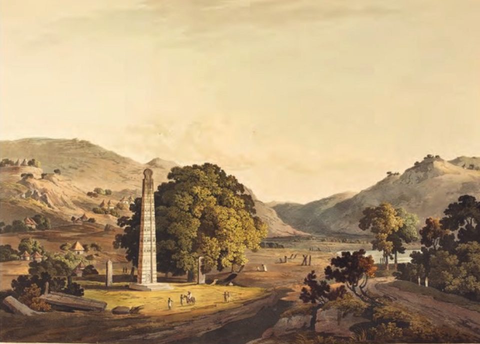 The Obelisk at Axum by Henry Salt, 1809, drawn at Axum, Ethiopia