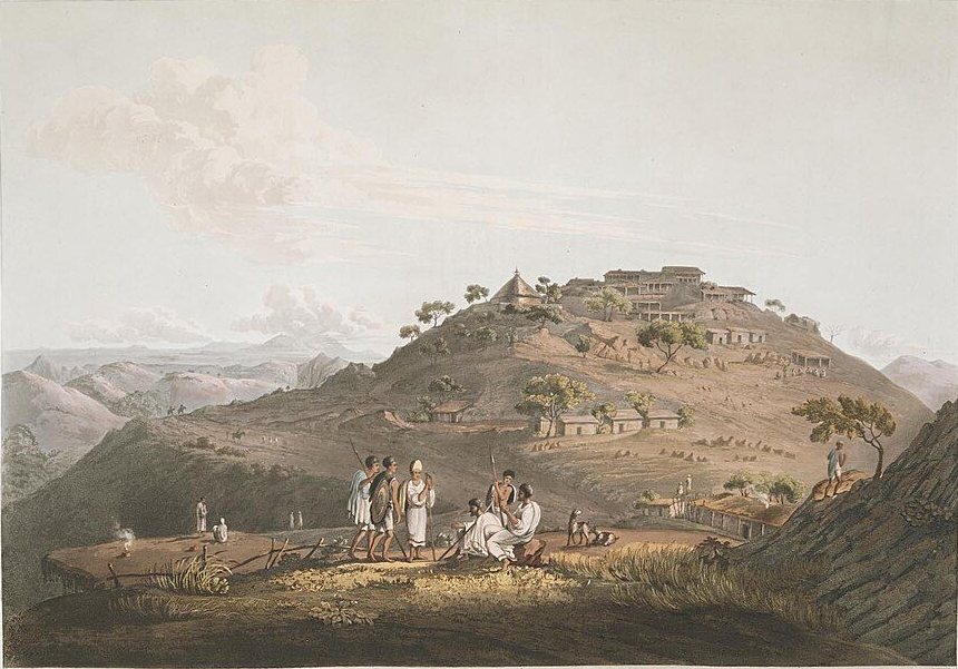 The Town of Dixan in Abyssinia by Henry Salt, 1809, drawn at Digsa, Eritrea