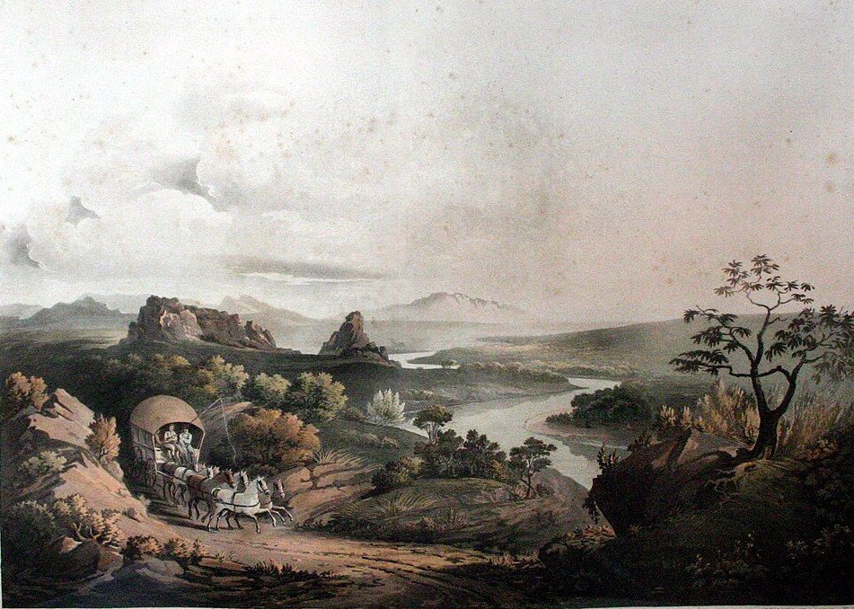 Near the Roodezand Pass, Cape of Good Hope by Henry Salt, 1809, drawn at Tulbagh, South Africa