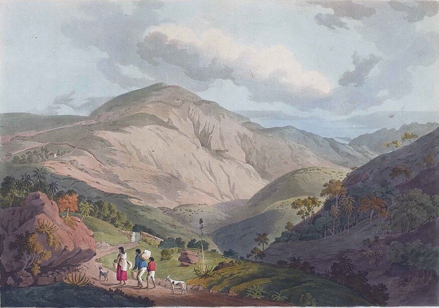 Sandy Bay Valley, Saint Helena by Henry Salt, 1809, drawn at Sandy Bay, Saint Helena
