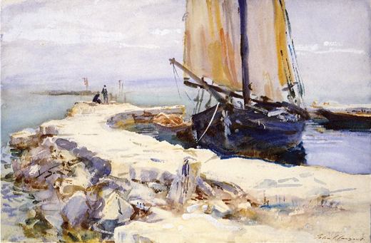Above Lake Garda at San Vigilio — John Singer Sargent, 1913