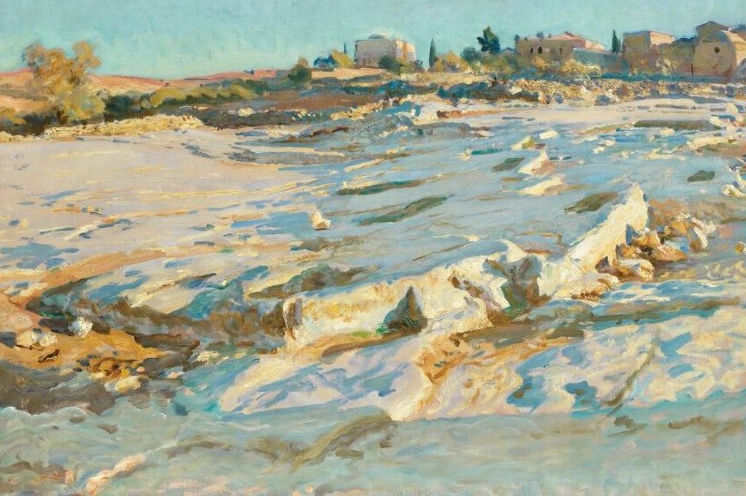 Near the Mount of Olives, Jerusalem by John Singer Sargent, 1905–1906, drawn at Mount of Olives, Jerusalem