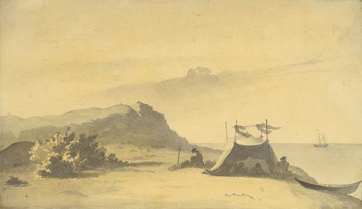 Expedition Tent on Barsa-Kelmes Island — Taras Shevchenko, 8 August 1848