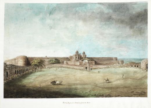 Agra Fort from the East — Sita Ram, c. 1815