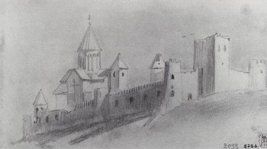 Ananuri Fortress — Vasily Vereshchagin, 1863