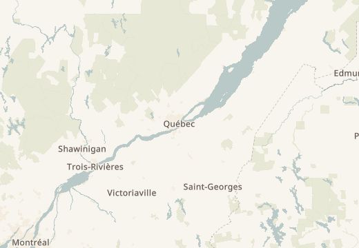 Map around Cape Diamond, Quebec City, Canada