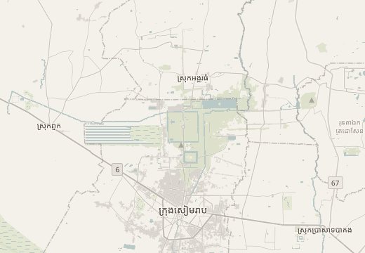 Map around Bayon, Angkor Thom, Cambodia