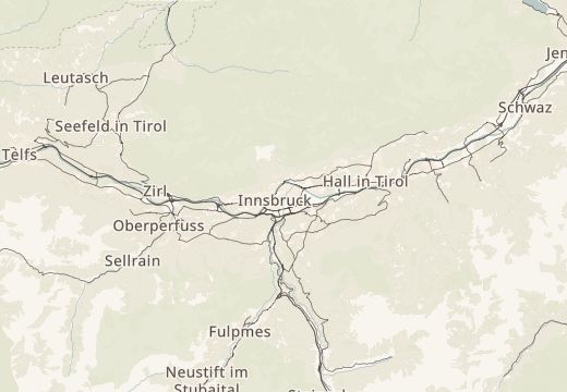 Map around Castle, Innsbruck, Austria