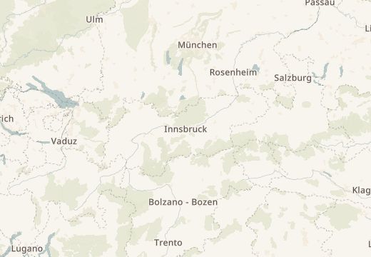 Map around Innsbruck, Austria
