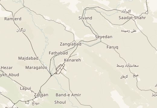 Map of Persepolis, Iran
