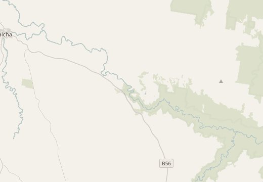 Map around Walcha, New South Wales, Australia