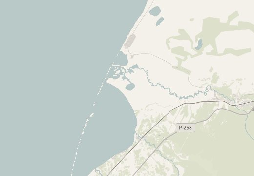 Map around Posolskoye, Lake Baikal, Russia
