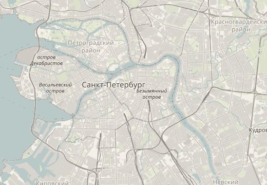 Map around Anichkov Bridge, St Petersburg