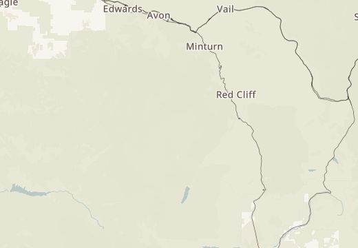 Map around Mount of the Holy Cross, Colorado