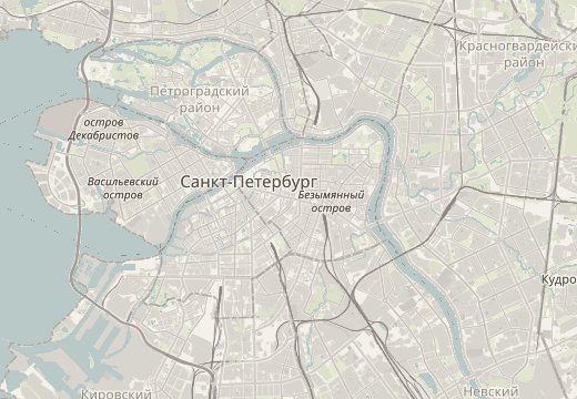 Map around Fontanka Embankment, St Petersburg