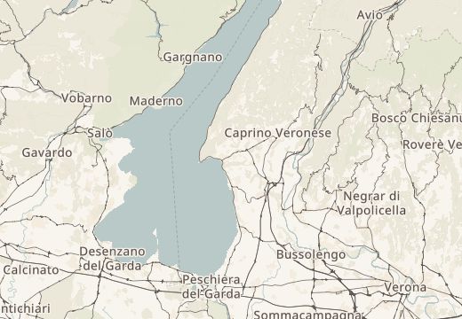Map around San Vigilio, Lake Garda, Italy