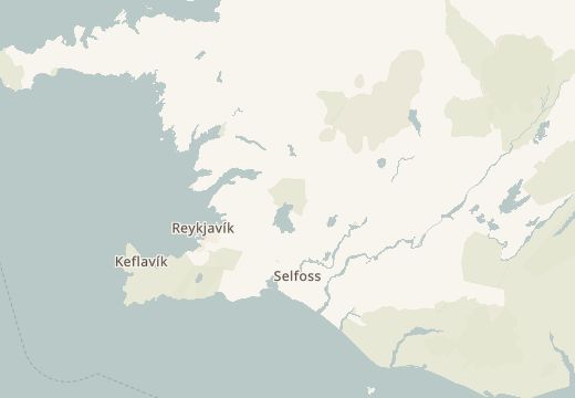 Map around Hrafnagjá, Thingvellir, Iceland