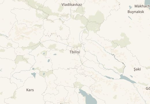 Map around Old Tbilisi