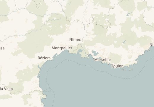 Map around Saintes-Maries-de-la-Mer